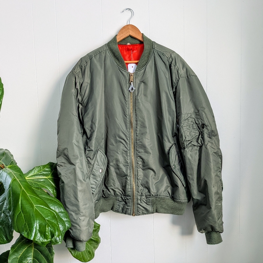 Vintage Rothco MA-1 Bomber Flight USAF Military Jacket